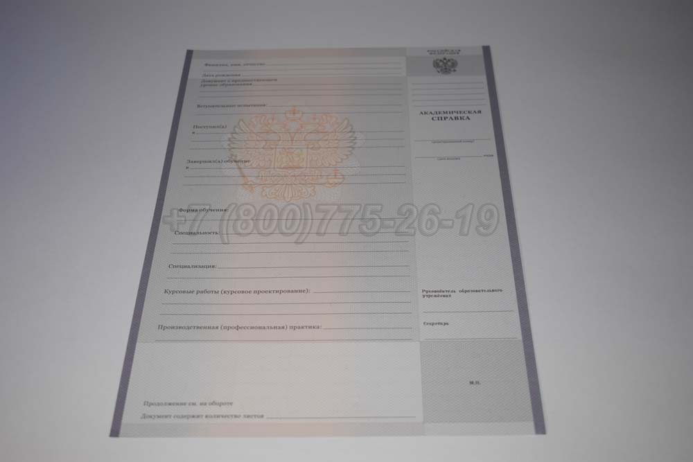 Академическая справка техникума Гознак 2008-2025 год выпуска г.Красноярск