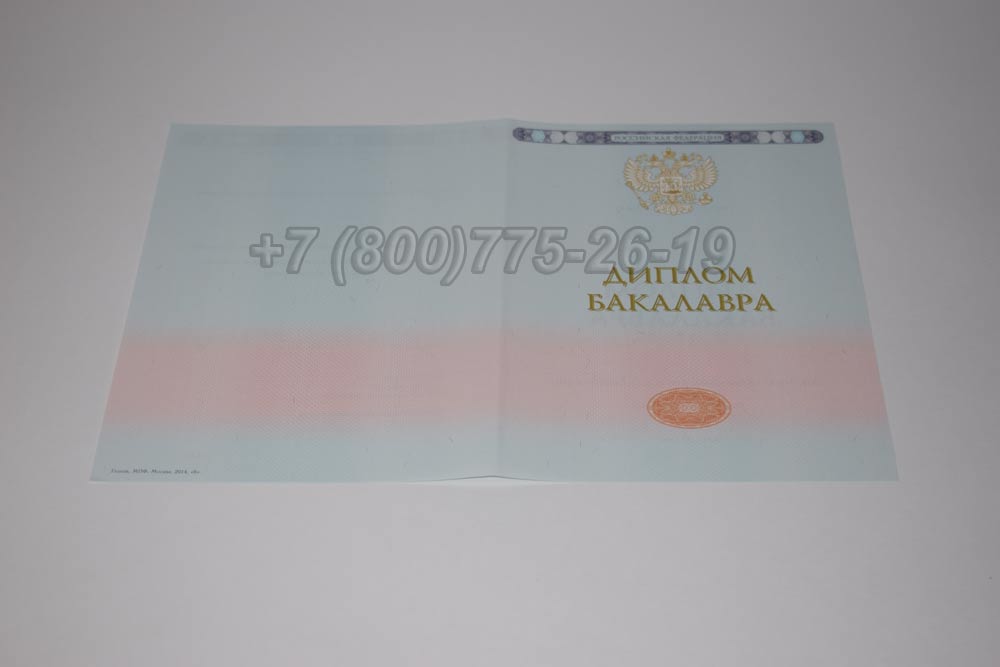 Бланк диплома бакалавра Гознак 2014-2025 год выпуска г.Красноярск