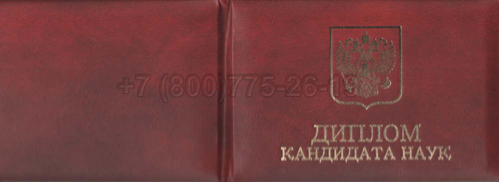 Диплом кандидата наук Гознак 2017-2025 год выпуска г.Красноярск