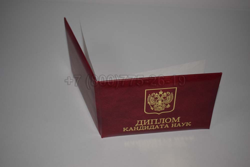 Диплом кандидата наук Гознак 2001-2012 год выпуска г.Красноярск