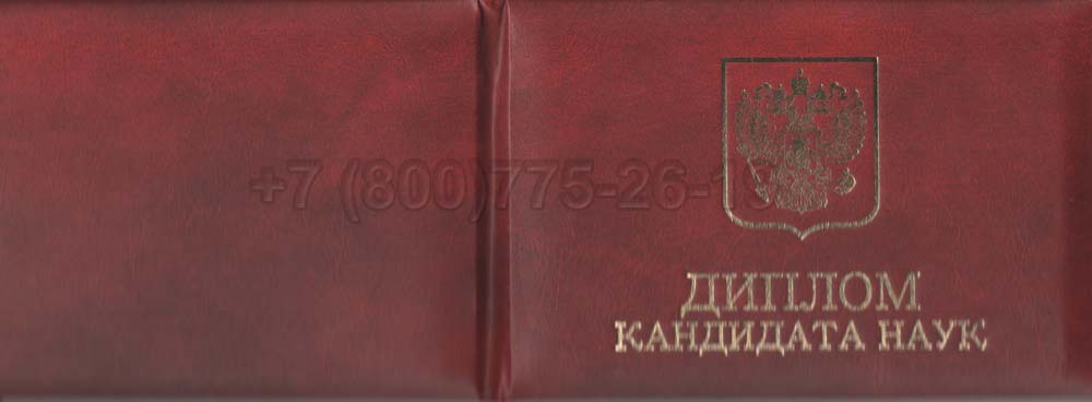 Диплом кандидата наук Гознак 2001-2012 год выпуска г.Красноярск