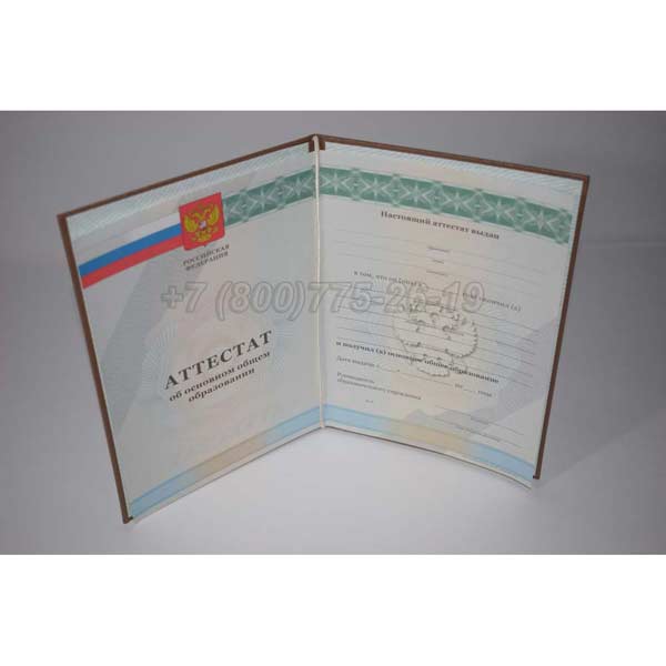 Аттестат За 9 Класс 2010-2013 г.в. Красноярск