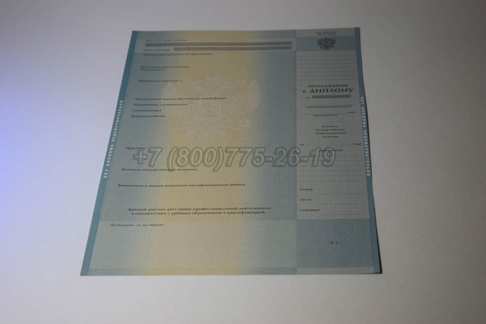 Приложение к диплому о высшем образовании 2011-2013 год г.Красноярск