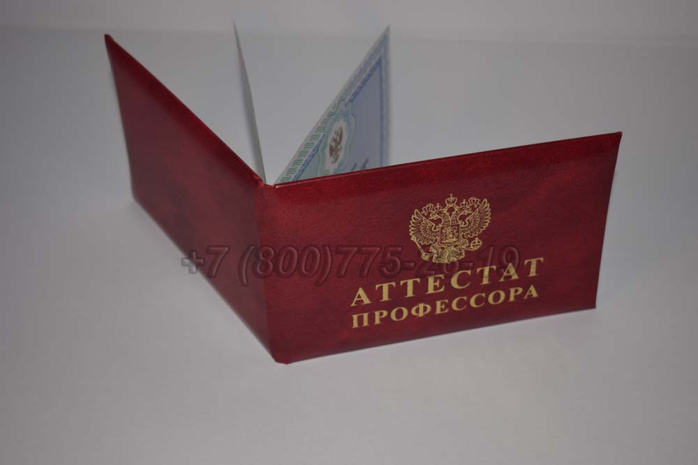 Атестат профессора Гознак 2015-2025 год выпуска г.Красноярск